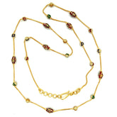 22K Gold Meena Kari Beaded Necklace